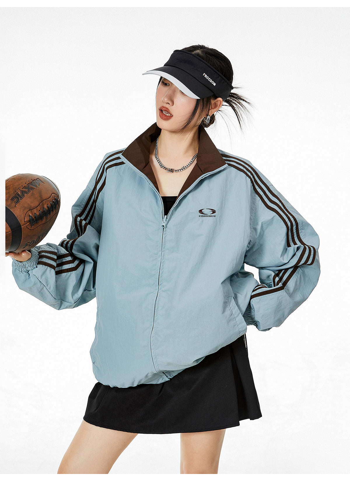 Women's Double-sided Cardigan Jacket Loose Leisure Sports Jacket