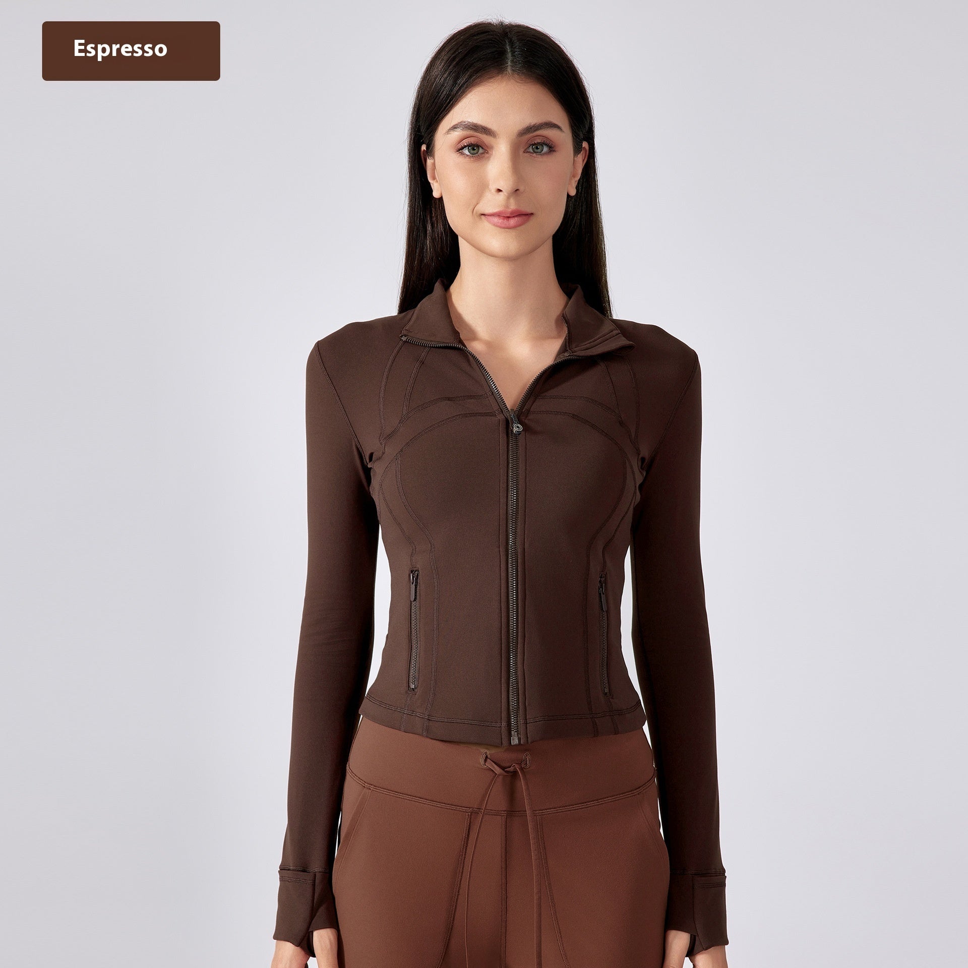 Fitness and Yoga Clothes Coat Women's Sports Cardigan Jacket